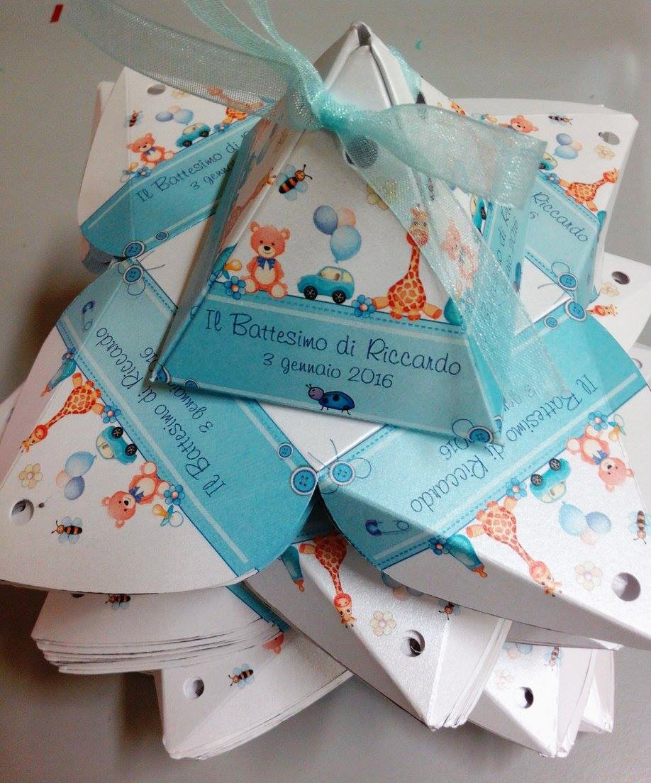 scatoline personalizzate portaconfetti nascita