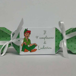 Scatolina a forma di caramella personalizzabile “Peter Pan” – Madoniegadget